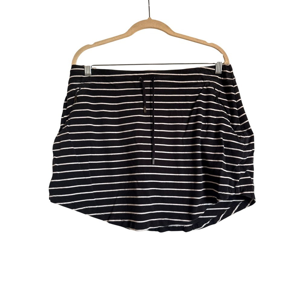 Athleisure Preppy Lauren Ralph Lauren Active Skort Blue White Stripe L